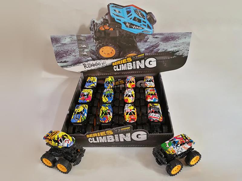 Graffiti Friction Crash Stunt Cars 12PCS
