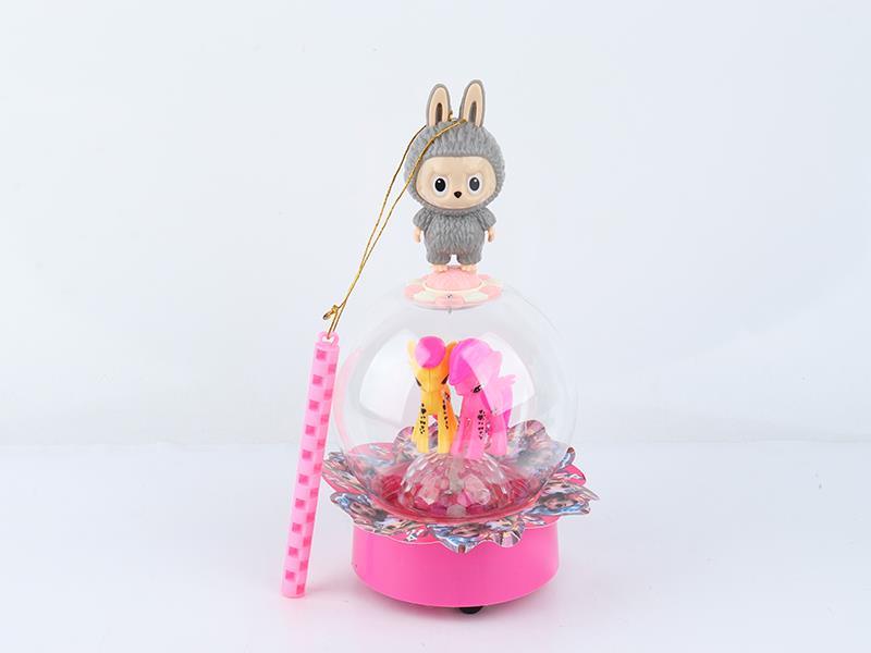 B/O Bump And Go Labubu Rotating Pony Toy
