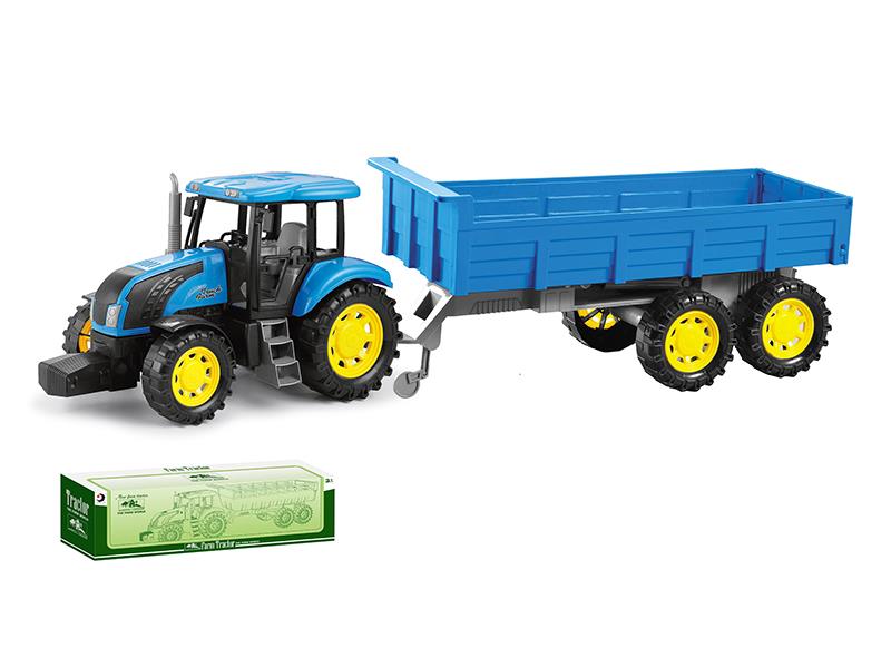 Friction Farm Tractor With Tailer
