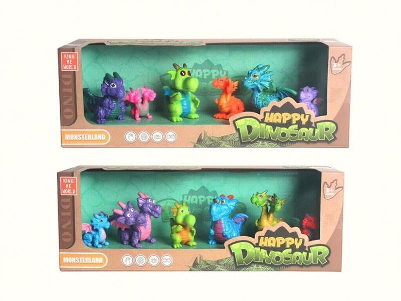 Cartoon Magic Dragon Set 6pcs