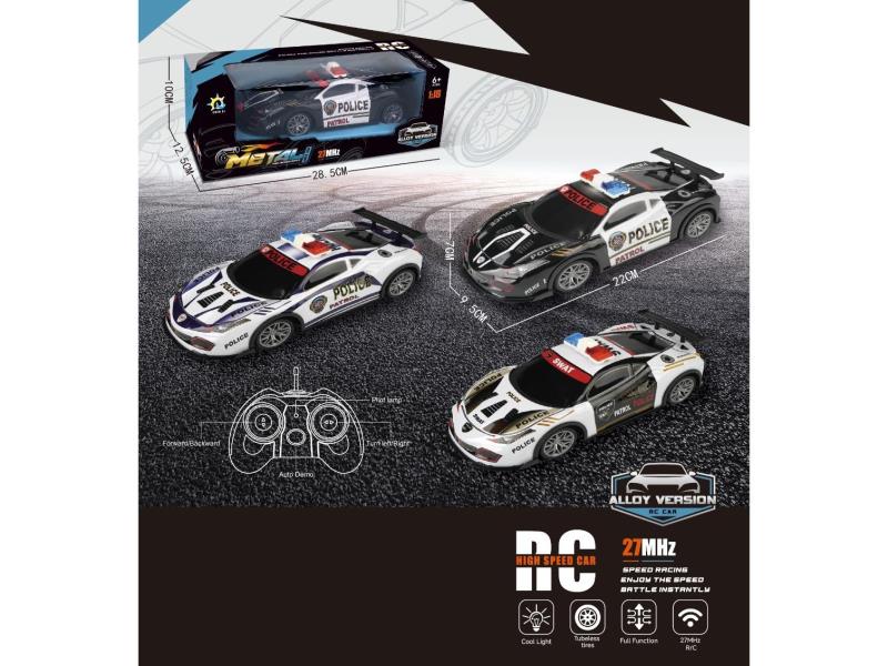 27Mhz Alloy Remote-Controlled Police Car