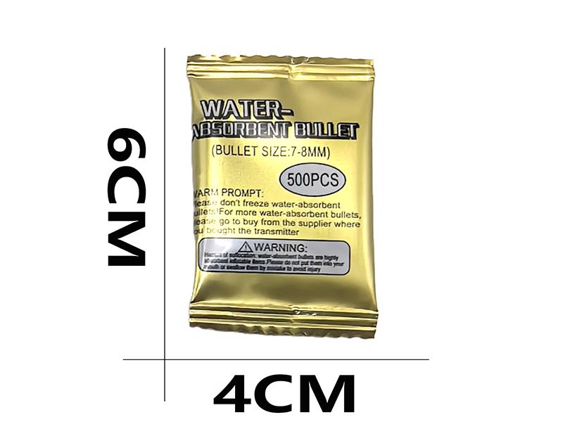 7-8mm Water Bullets 500pcs(2.6-2.8G)