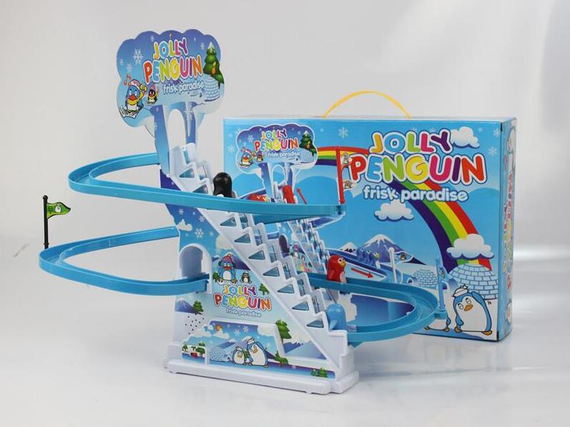 B/O Penguin Amusement Park Track With Light And Music