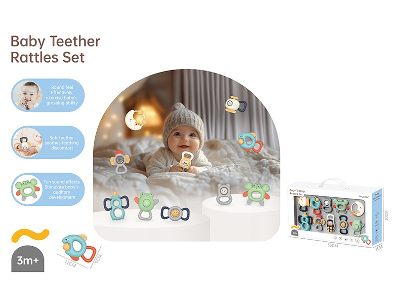 Baby Rattle Teether Set