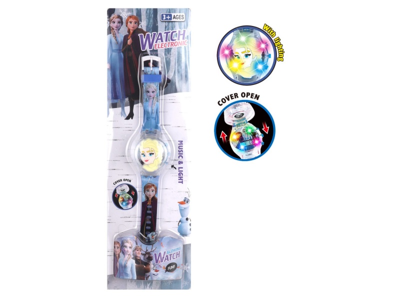 Ice Clamshell Light Music Watch