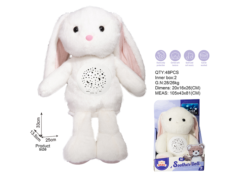 Soothe Plush Toys With Lights And Music - Rabbit