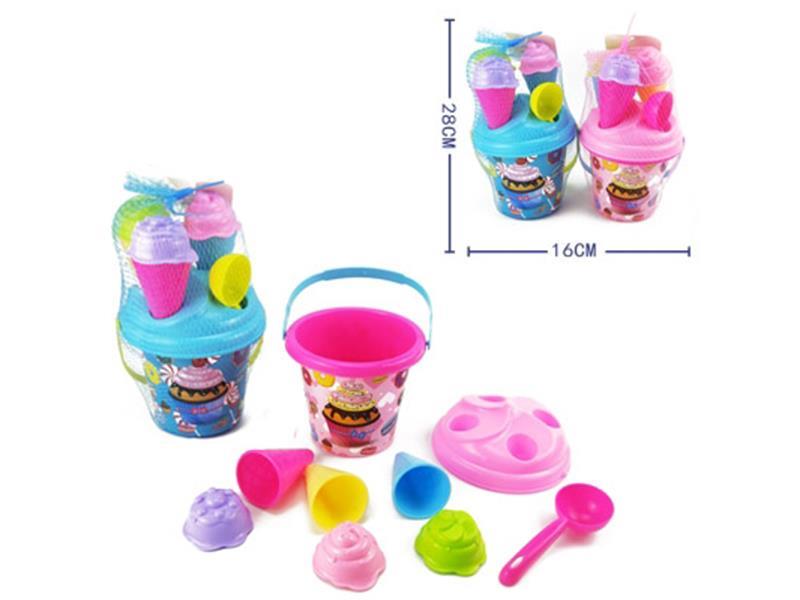 9pcs Ice Cream Sand Bucket Set