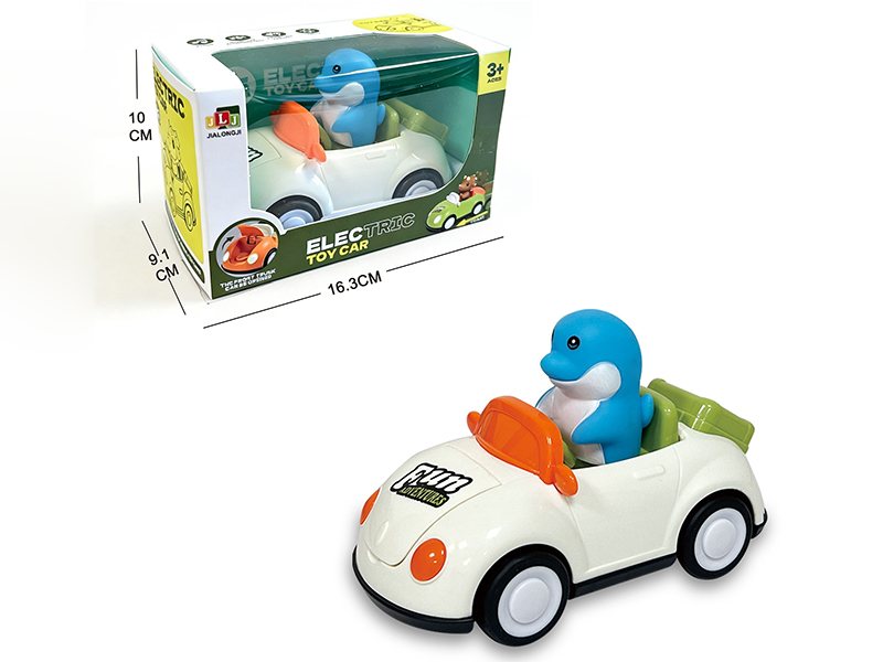 Vinyl Dolphin Friction Car With Music