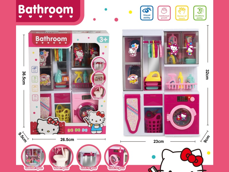 Play House In The Pink Bathroom