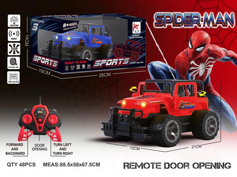 Remote Control Spider-Man Jeep Truck(Not Included Batteries)