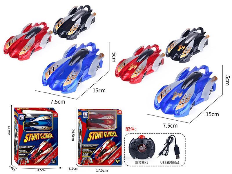Remote Control Wall Climbing Car With Lights(Large Remote Controller)