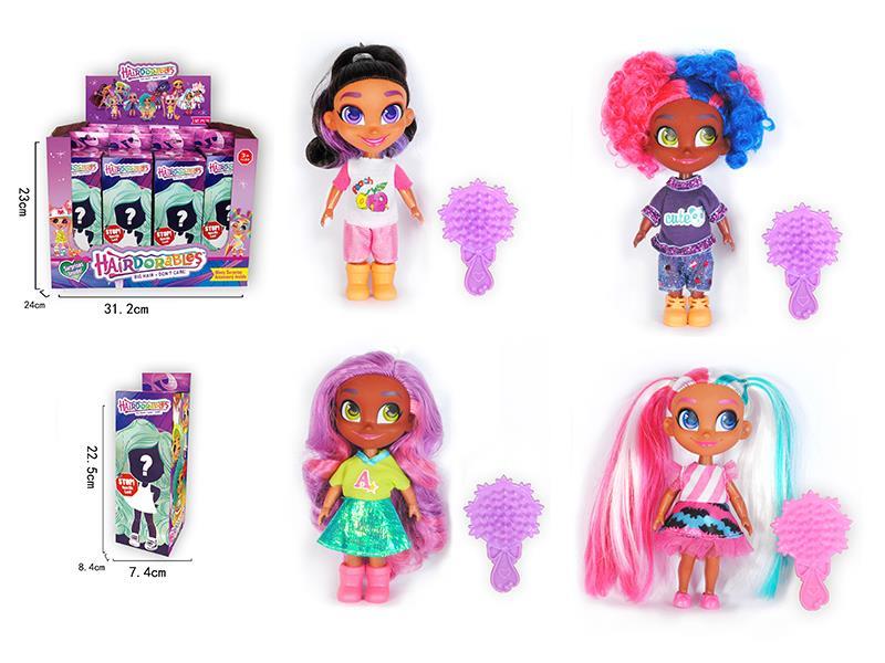 5.5 Inch Long Hair Girl Doll Series 12pcs