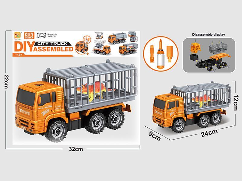 DIY Friction Disassembly And Assembly Of Dinosaur Car