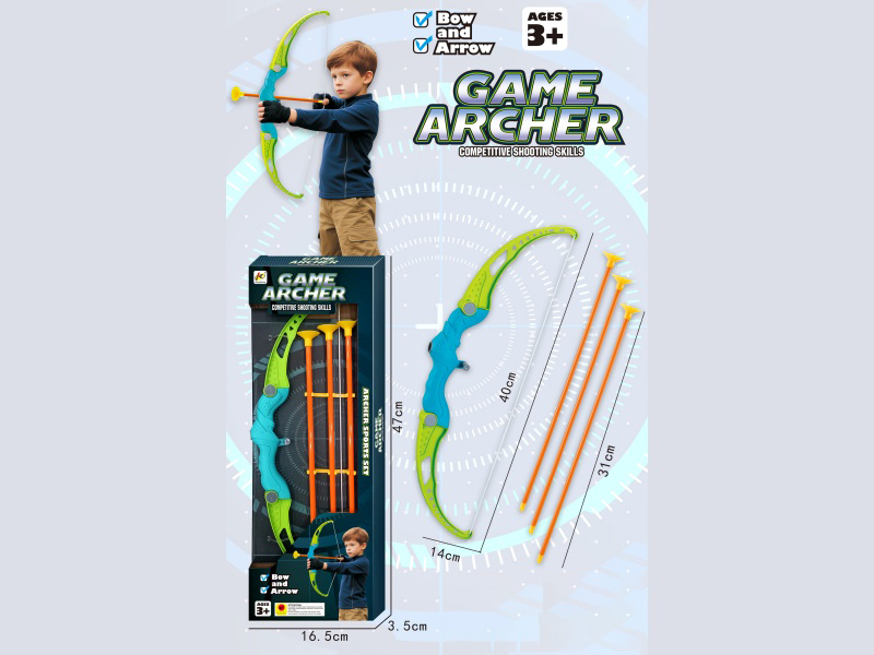 41Cm Bow And Arrow With Arrows