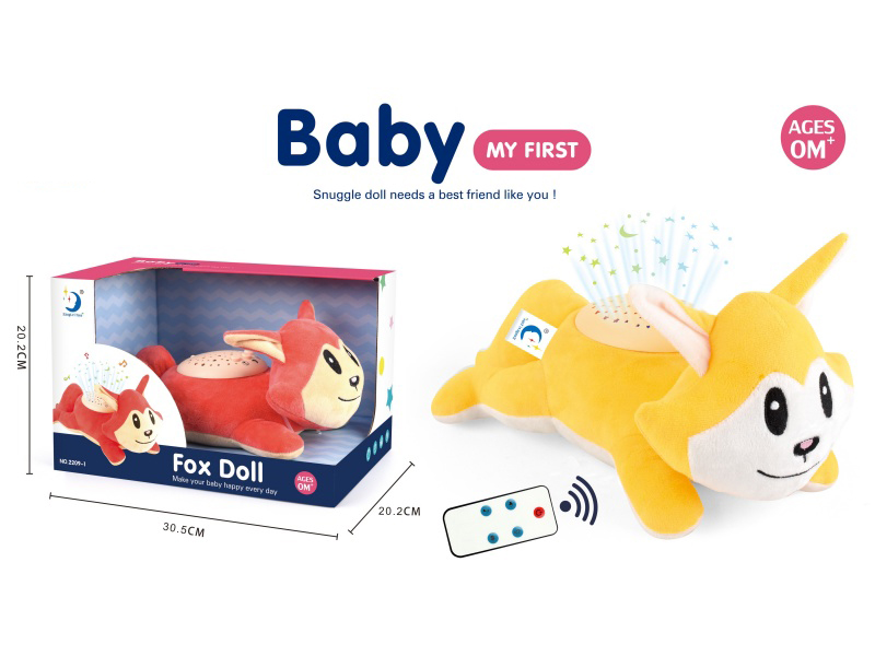 R/C Plush Fox With Light And Music