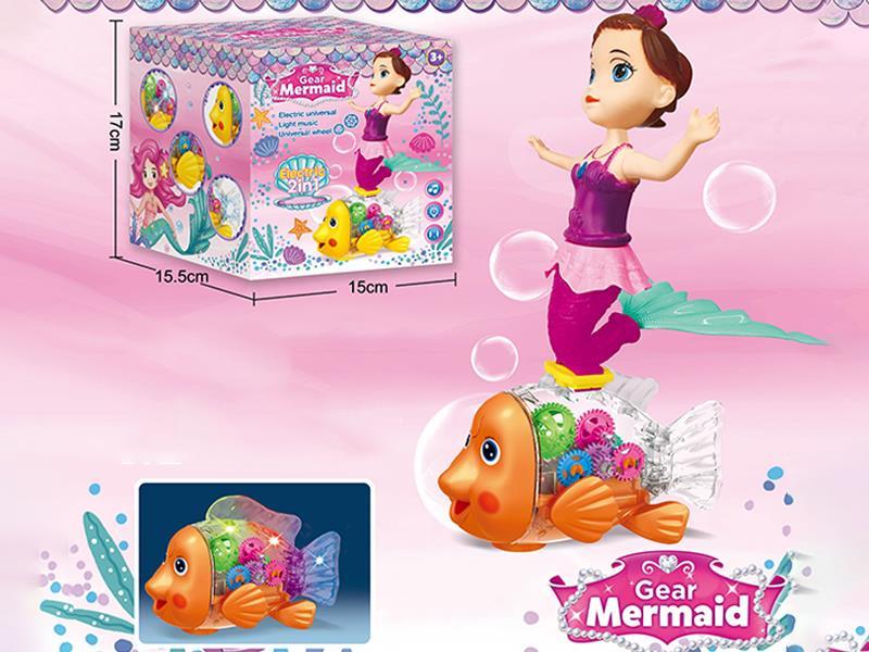 B/O Gear Clownfish With Music And Light + Mermaid