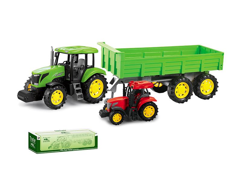 Friction Farm Tractor With Tailer