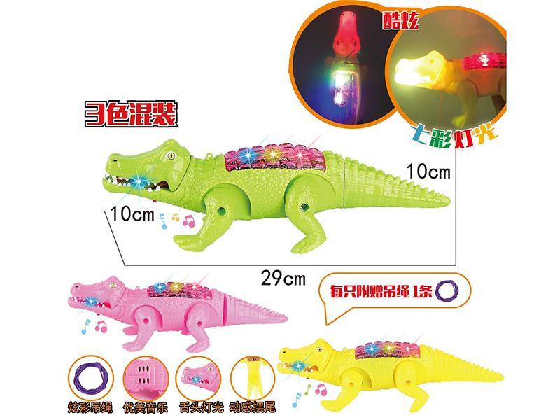B/O Crocodile With Music And Flash Lights