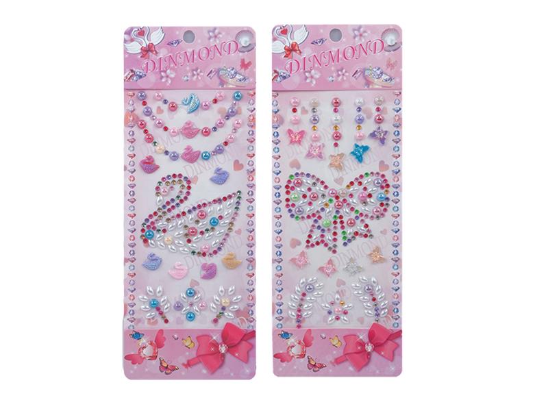 Eyes Face Gems Crystal Stickers