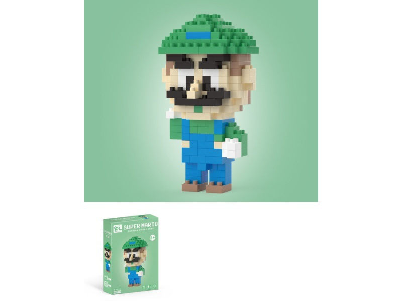 Cartoon Series - Green Mario Building Blocks 208PCS