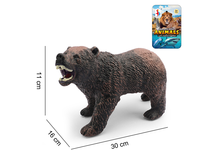 Vinyl Cotton Stuffing Brown Bear