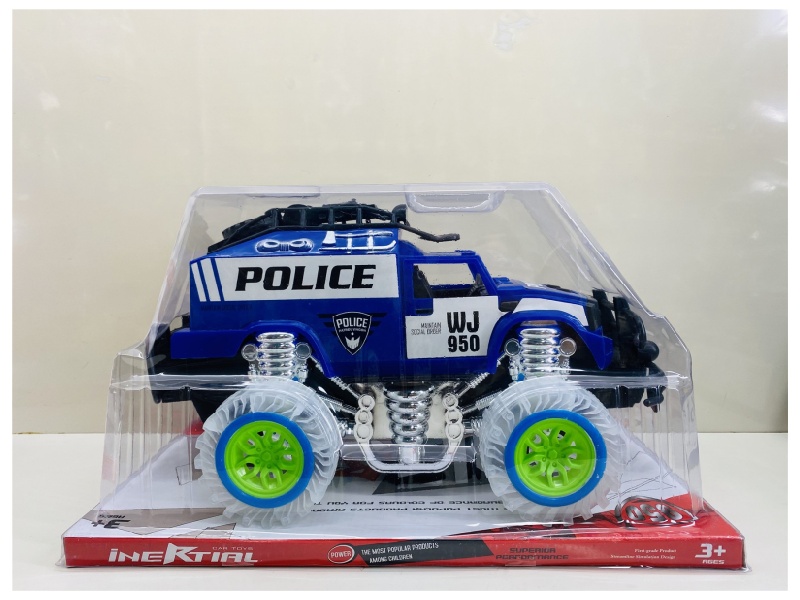 Transparent Wheel  Friction Car (With Lights And Music)