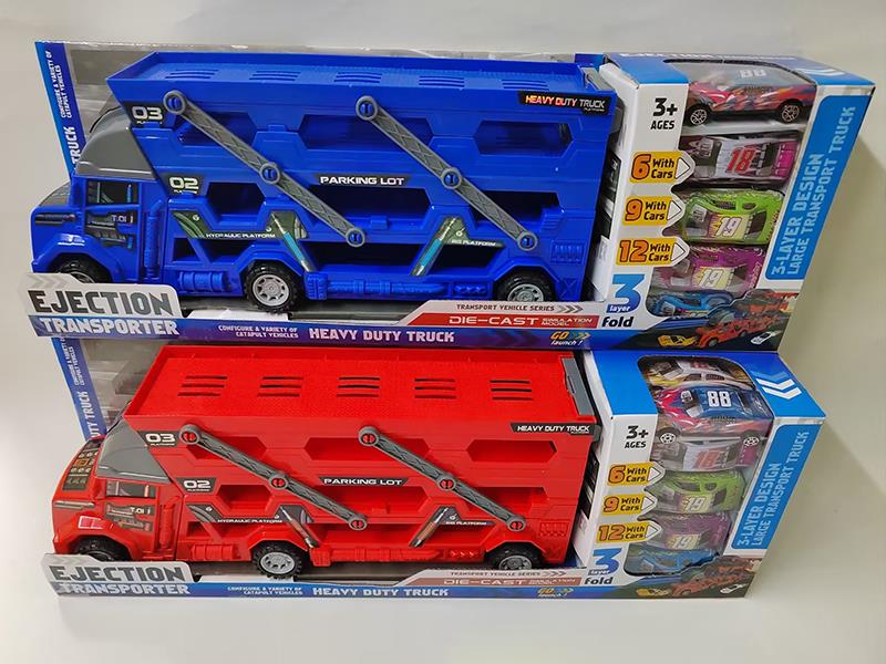 Slide Ejection Heavy Duty Truck With 6 Slide Metal Cars