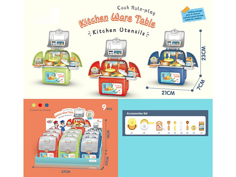 School Bag Kitchenware Storage Station