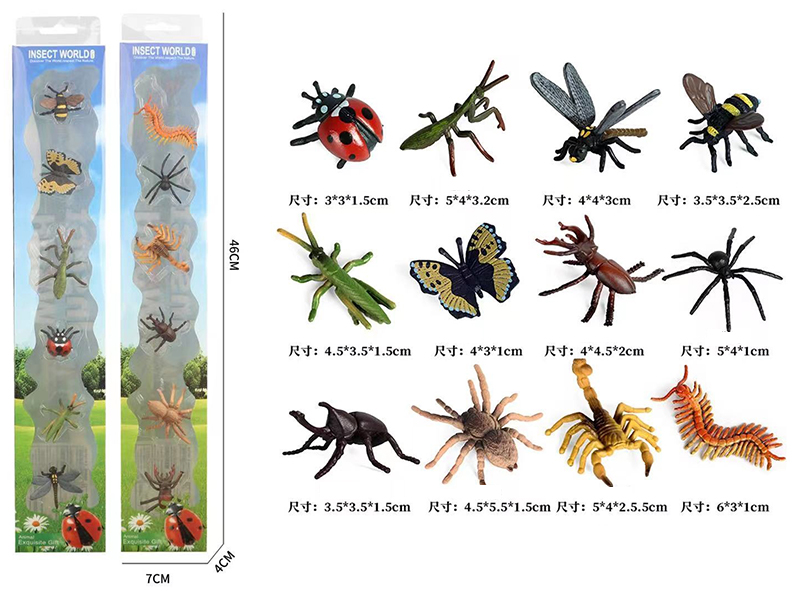 Solid Insect Set 6PCS