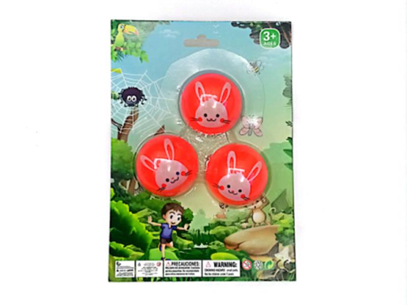 Rabbit Half Ball Shape Pull Back Cars 3PCS