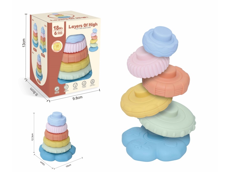 Soft Plastic Stacking Toy 6pcs