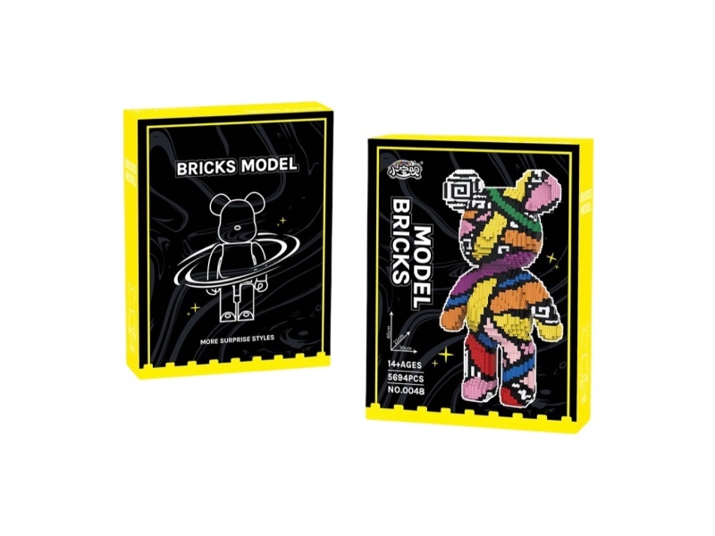 Building Blocks: Q Edition Ribbon Bear (With Drawer) (New Package) 5694Pcs