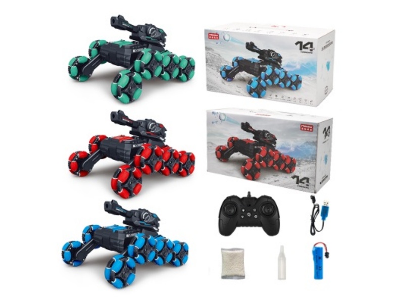 Remote Control 8-Wheel Spray Stunt Water Bullet Tank