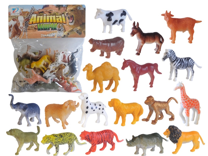 Pvc Simulation Animal 18Pcs