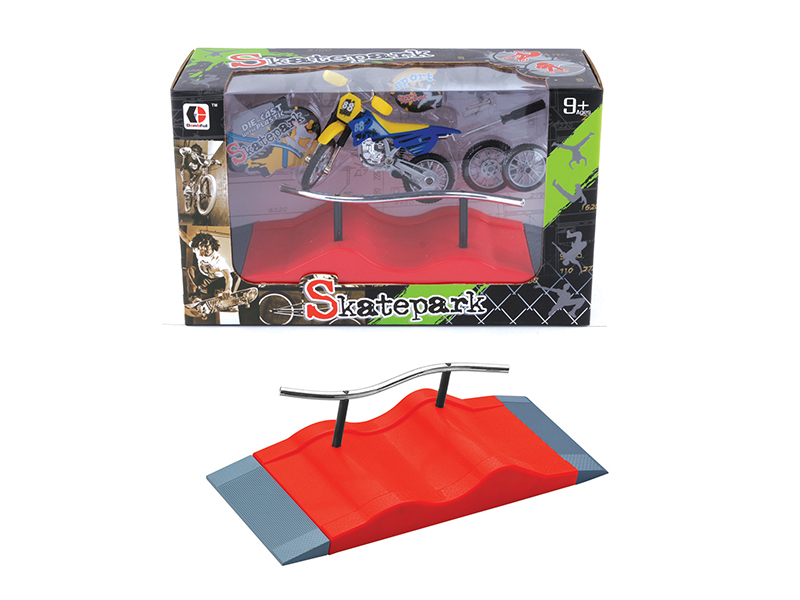 Motorcycle Finger Skateboard Skate Park Set