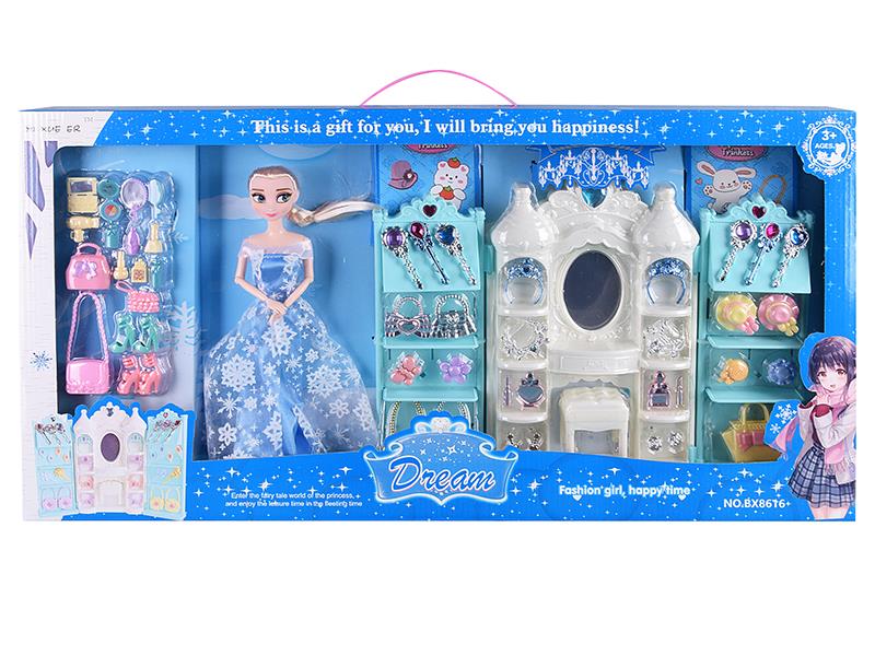 29cm Fashion Doll Castle Dressing Table Set