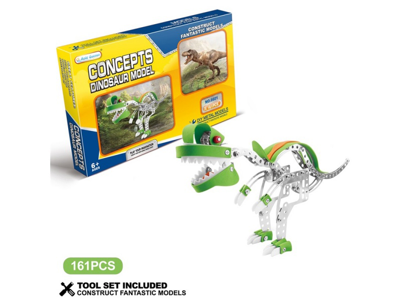 Metal Building Blocks - Tyrannosaurus Rex 140 Pieces