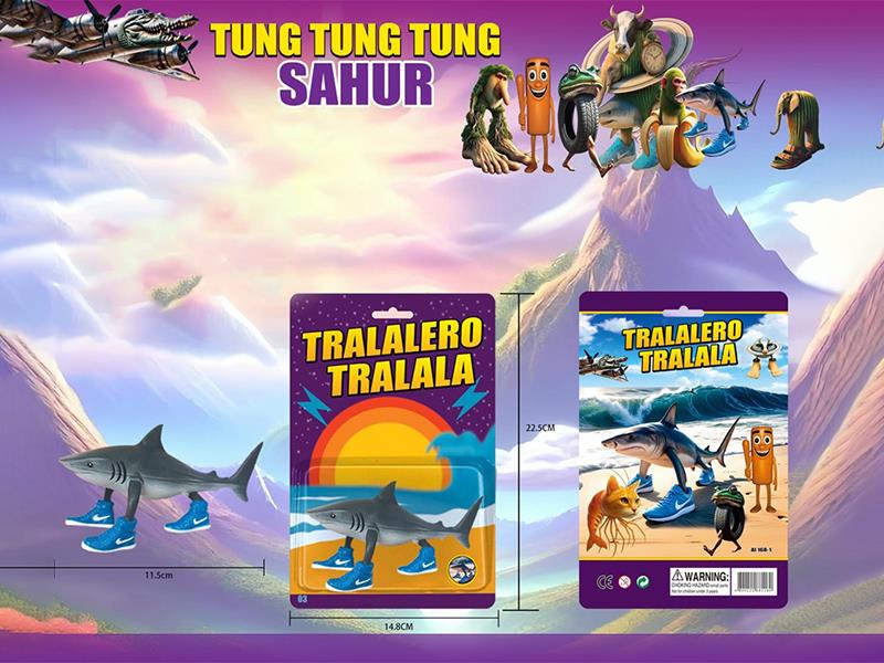 Shan Hai Jing Wooden Stick Man Series 5-Inch Nike Shark