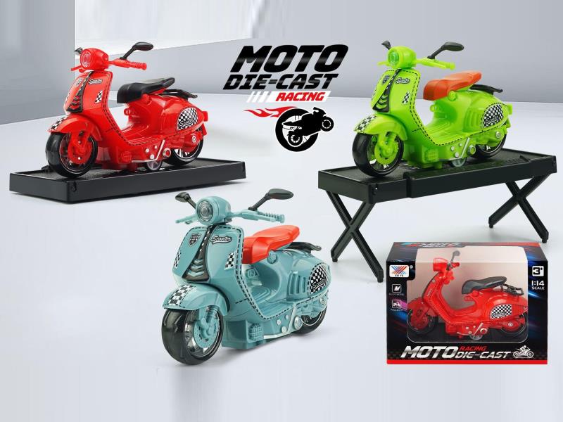 1:14 Alloy Motorcycle Women's Model Vespa (1 Piece Set)