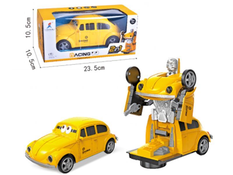 Robot Go And Bump Transformation Car