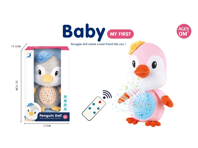 R/C Plush  Penguin With Light And Music