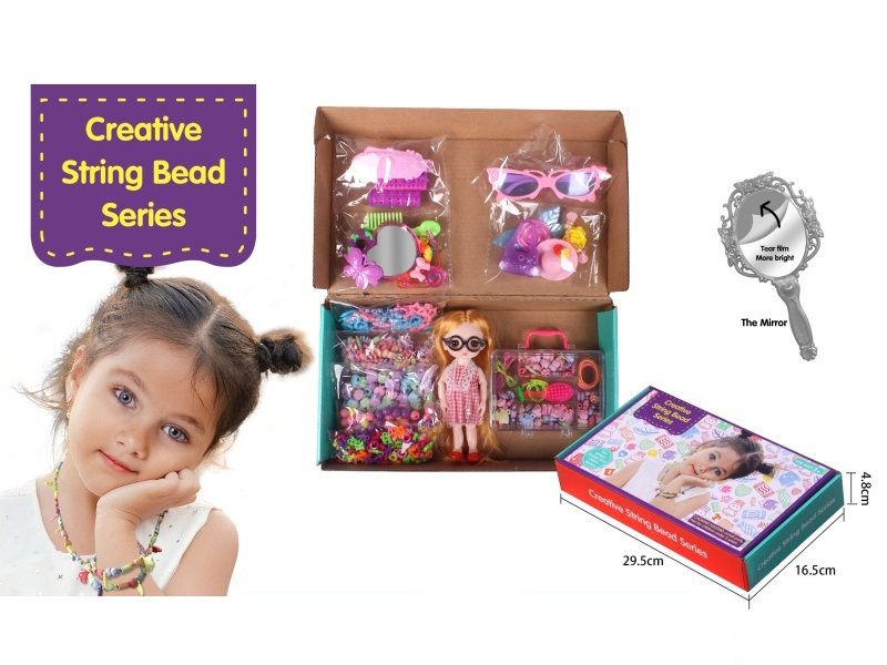 Multi-Jointed Figurines, Rectangular Bead Boxes, Accessories, Cartoon Bead Sets