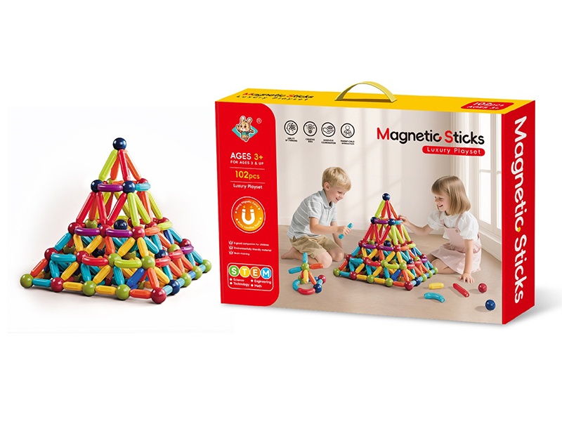 Magnetic Sticks Building Blocks 102pcs