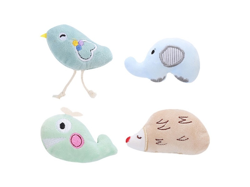 Pet Plush Toy Bear, Whale, Bird