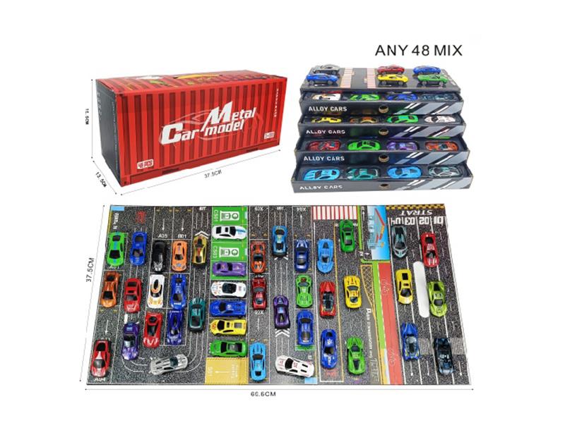 Gift Box Parking (With 48 Sliding Alloy Cars)