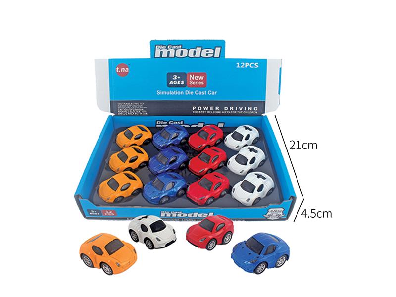 Q Edition Pull Back Alloy Car 12pcs