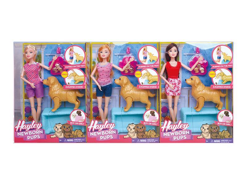 Hayley Doll With Pet Dogs