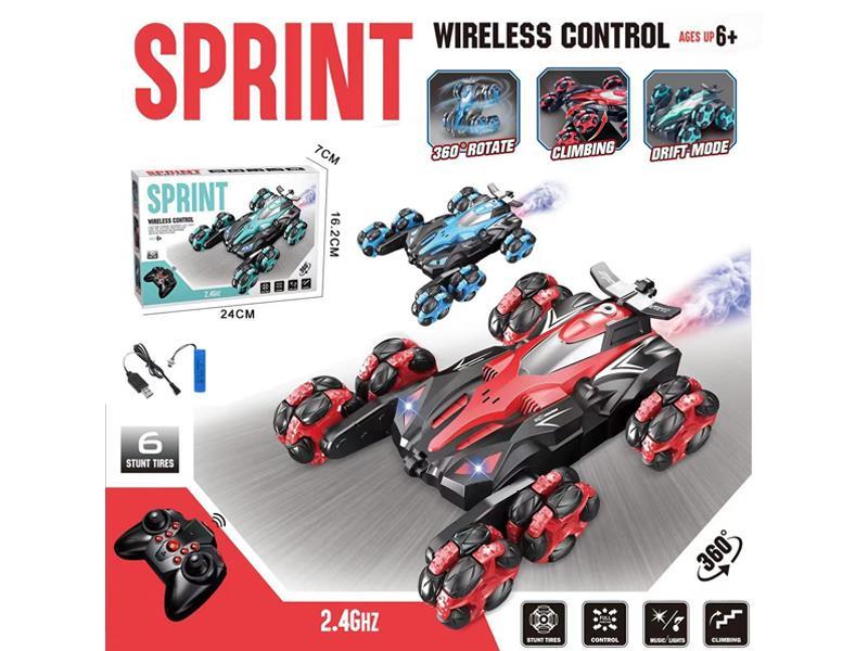 R/C Six Wheeled Stunt Vehicle