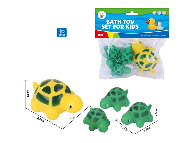 Cute Tortoise Kids Bath Toy Set