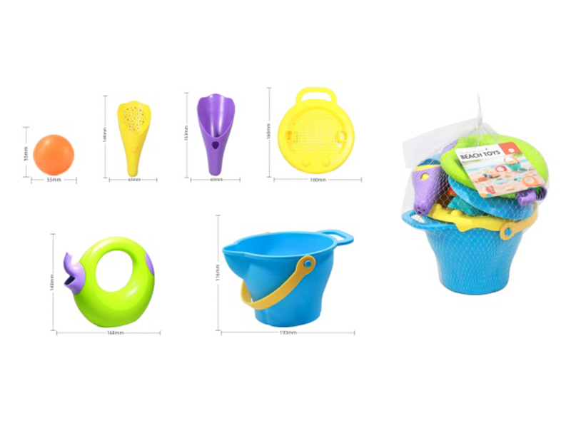 Soft Plastic Beach Toys 6pcs